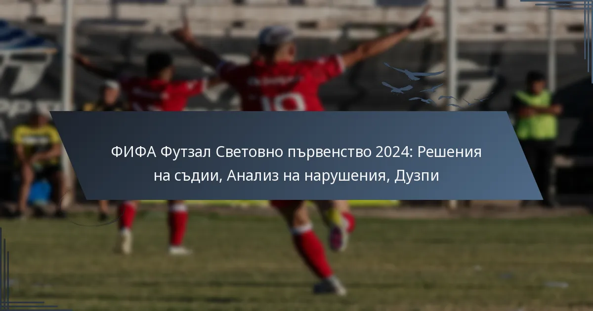 ФИФА Футзал Световно първенство 2024: Решения на съдии, Анализ на нарушения, Дузпи