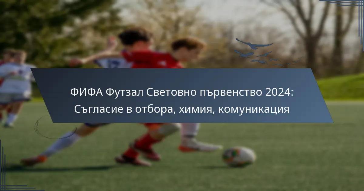 ФИФА Футзал Световно първенство 2024: Съгласие в отбора, химия, комуникация